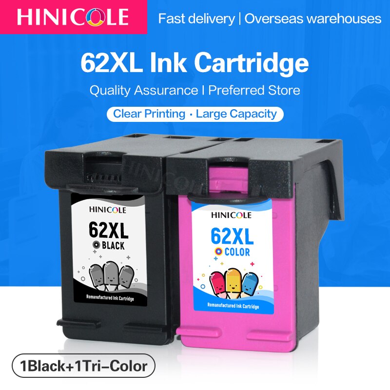 HINICOLE ü 62 XL ũ īƮ ȣȯ HP 62XL, HP Envy 5540 5640 7640 5646 5546 5541 5542 5543 5544